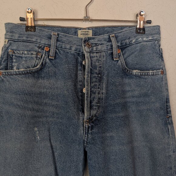 COH Emery High Rise Relaxed Cropped Distressed Torn Jean in Wistful - Picture 2 of 11